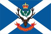 Queens Own Highlanders Colour Badge Flag