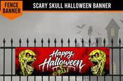 Scary Skull Halloween Banner image