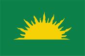 Sunburst - Irish Republican Brotherhood IRB(traditional version) - Green &amp; Gold without text