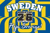 Sweden World Cup 2026 Football Supporter Flag