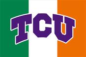 Texas Christian University TCU Ireland Flag image
