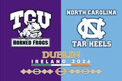 Texas Christian University vs North Carolina College Flag