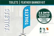 TOILETS - Feather Banner Kit (2mtr &amp; 3mtr)