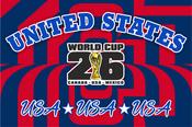 USA - United States World Cup 2026 Football Supporter Flag