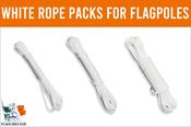 White Rope Packs for Flagpoles