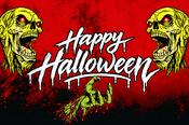 Scary Skull Halloween Flag image