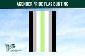 Agender Pride Flag Bunting