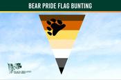 Bear Pride Flag Bunting