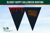 Bloody Happy Halloween Bunting image
