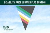 Disability Pride Updated Flag Bunting
