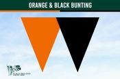 Orange &amp; Black Colour Bunting image