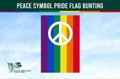 Peace Symbol Pride Flag Bunting