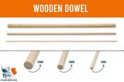 Unfinished Hardwood Wooden Dowel Rod