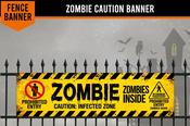 Zombie Caution Banner image