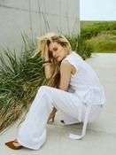 Pieszak Lina Linen Wrap Blouse, White image