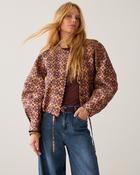 SUMMUM Jacquard Jacket, Dark Burgundy