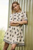 Costa Mani Zinnia Dress, Black and Whisper