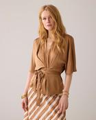 SUMMUM Silky Touch Top, Peanut