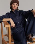 SUMMUM Denim Blouse, Night Blue