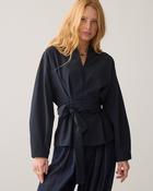 SUMMUM Pinstripe Top, Midnight Blue image