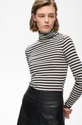 In Wear Fang Fine Wool  Rollneck, Black/Vanilla