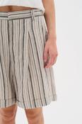 In Wear Rigitta Linen Shorts, Black Stripe