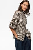 In Wear Haima Gingham Shirt, Chocolate/Cream image
