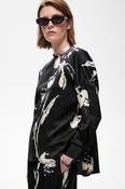 In Wear Meadow Blouse, Black Painted Flower image