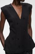 InWear Baya Vincent Top, Black Flower Sequins image