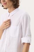 Part Two Cindie Linen Blend Shirt, Bright White image