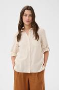 PART TWO Cindie Linen Blend Shirt, Neutral Stripe image