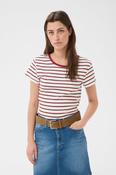Part Two Rochelle T-Shirt, Burnt Russet Stripe image