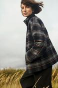 PART TWO Celly Wool Short Coat, Dark Navy Check image