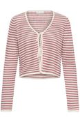 Part Two Rosefina Cardigan, Burnt Russet Stripe
