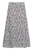 Part Two Donia Skirt, Dark Navy Leaf