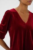 Part Two Valeriia Velvet Top, Biking Red