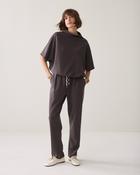Summum Sleeveless Scuba Top, Dark Chocolate Pin Stripe