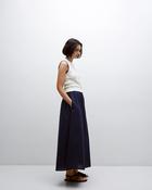 YERSE Sailor, Organic Cotton, Sleeveless Top, Vanilla White &amp; Navy Stitch
