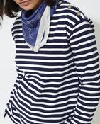 Yerse Silk Scarf, Blue Print