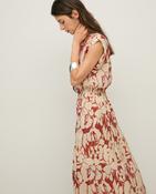 Yerse Dress, Red/Beige image