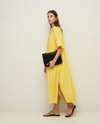 Yerse Organic Cotton Shirt Dress, Tropical Yellow image
