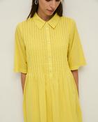 Yerse Organic Cotton Shirt Dress, Tropical Yellow image