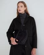 Yerse Handmade Herringbone Carcoat, Dark Green image