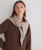 Yerse Wool Blend Triangle Scarf, Sand image