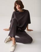 Summum Scuba Trouser, Dark Chocolate Pin Stripe