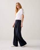 SUMMUM Pinstripe Wrap Trousers, Midnight Blue image
