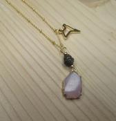 Paperchain Waswa Necklace, Pink