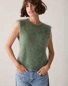 SUMMUM Mohair Sleeveless Knit, Thyme Green image