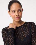 knit-ted Lacey Top, Black image