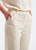 Humility Bart Trouser, Cream with a Black Stripe